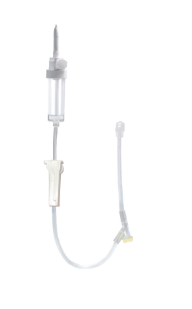 Polyfusion infusion set with Y injection port