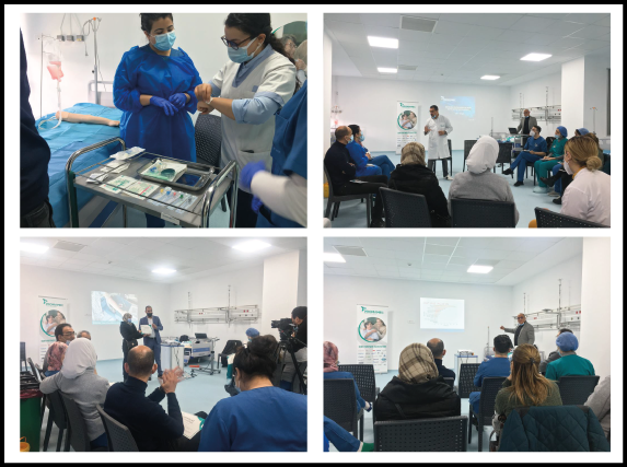 Training on hospital hygiene at the International Clinic of TangierI