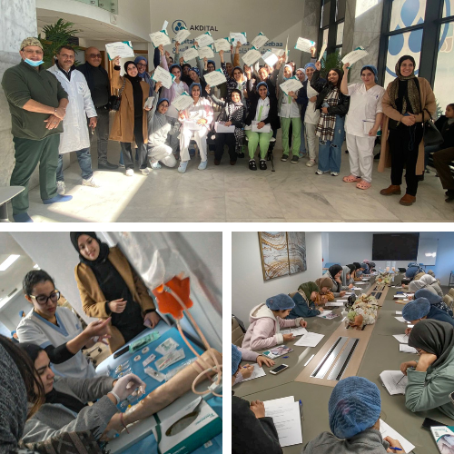 Training on hospital hygiene at the Private Hospital of Casablanca, AKDITAL Group