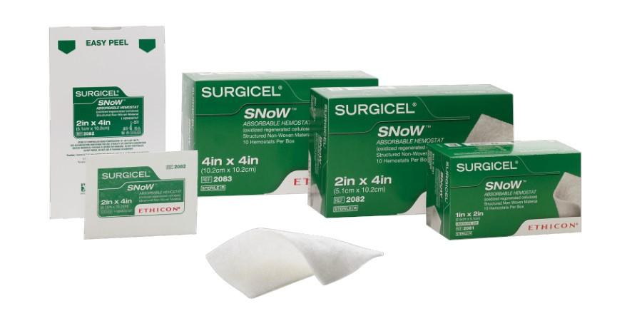 Hemostatic compress Surgicel snow